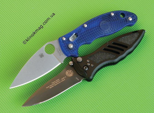 Spyderco.Lightweight manix 2 translucent blue